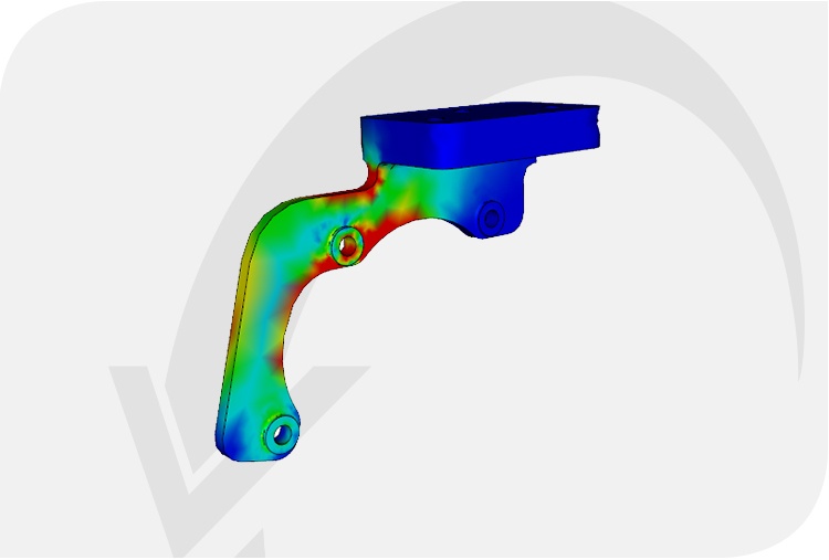 structural analysis mounting bracket race car sequential gearbox