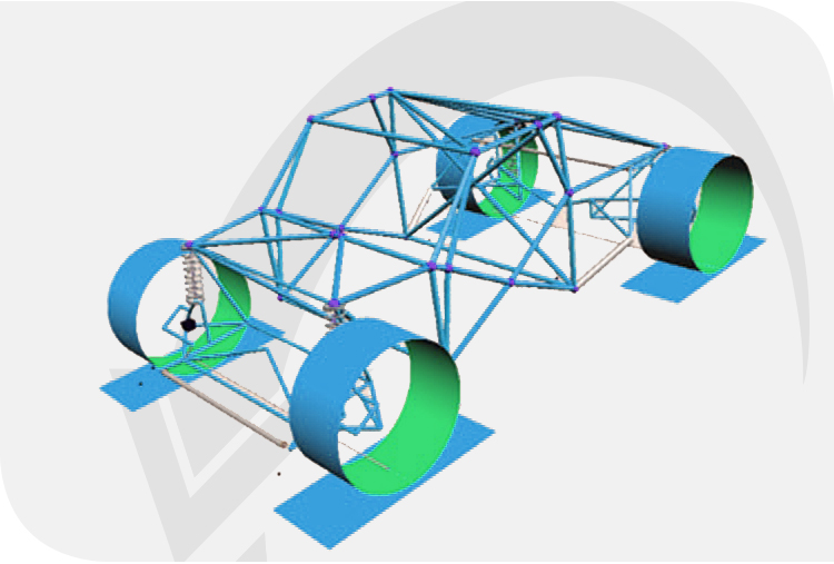 virtual four post rig vehicle dynamics simulation